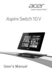 Acer Aspire Switch SW5-014 User Manual W10 3G 2