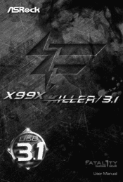 ASRock Fatal1ty X99X Killer/3.1 User Manual