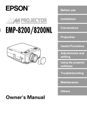 Epson EMP-8200 Owners Manual