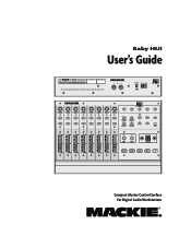 Mackie Baby Hui Users Guide