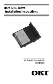 Oki C7550hdn Hard Disk Drive Install Replacement Instructions