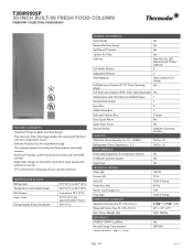 Thermador T30IR900SP Product Specs
