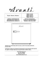 Avanti RMRC17X1B-IS Instruction Manual