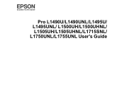 Epson Pro L1505UH Users Guide