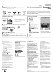 Lenovo V480 Laptop Safety, Warranty and Setup Guide - Lenovo V480, V480c, V580, V580c