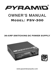 Pyle PSV300 Instruction Manual