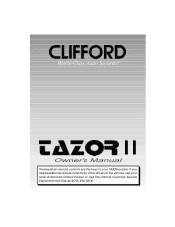 Clifford Tazor 2 Owners Guide