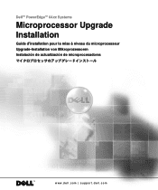 Dell PowerEdge 6400 Microprocessor
      Upgrade Installation