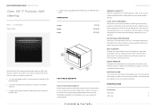 Fisher and Paykel OB30SD17PLX1 Quick Reference guide