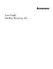 Lenovo Y400 OneKey Recovery User's guide