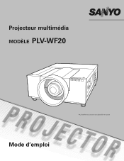Sanyo PLV-WF20 Owner's Manual French