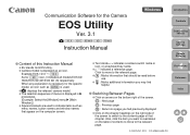 Canon EOS-1D C EOS Utility Ver.3.1 for Windows Instruction Manual