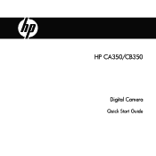 HP SB360 HP CB350 Digital Camera - Quick Start Guide