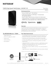 Netgear CM500-1AZNAS Product Data Sheet