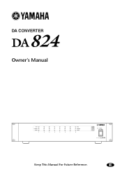 Yamaha DA824 DA824 Owners Manual