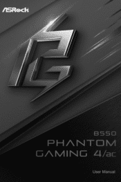 ASRock B550 Phantom Gaming 4/ac User Manual