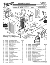 Milwaukee Tool 1-5/8inch Magnetic Drill Kit Service Parts List