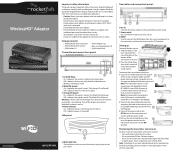 Rocketfish RF-WHD100 Quick Setup Guide (English)