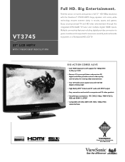 ViewSonic VT3745 VT3745 Datasheet Low Res (English, US)