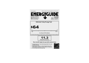 Frigidaire FFRE0833Q1 Energy Guide