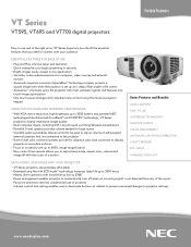 NEC VT700 VT595/695/700 spec sheet
