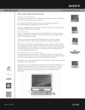 Sony VGC-JS210J Marketing Specifications (Silver)