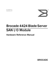 Dell PowerEdge M620 Brocade 4424 Blade Server SAN I/O Module Hardware Reference