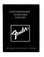 Fender ContemporaryStandard Series Owners Manual