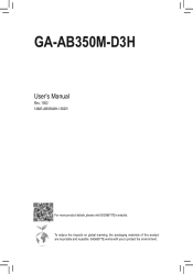 Gigabyte GA-AB350M-D3H User Manual