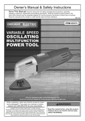 Harbor Freight Tools 63111 User Manual