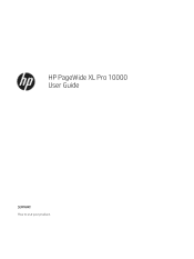 HP PageWide XL Pro 10000 User Guide
