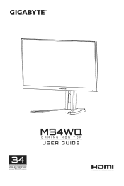 Gigabyte M34WQ GIGABYTE User Manual