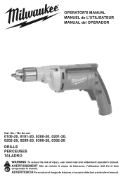 Milwaukee Tool 0302-20 Operators Manual