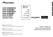 Pioneer AVH-X3800BHS Owner s Manual