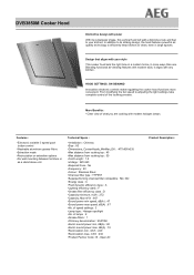 AEG DVB3850M Specification Sheet