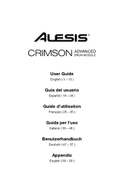 Alesis Crimson Mesh Kit User Guide