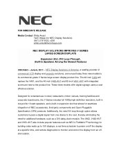 NEC V651-AVT Press Release