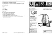 Weider Weevsy5200 Instruction Manual