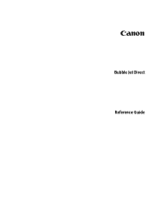 Canon S830D S830D BJ Direct Reference Guide