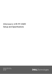 Dell Alienware m16 R1 AMD Setup and Specifications