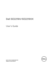 Dell SE2219H X Monitor Users Guide