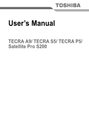 Toshiba Tecra P5 PTS53A Users Manual AU/NZ