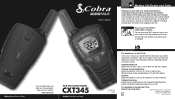 Cobra CXT345 Owners Manual