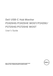 Dell P2425E Monitor Users Guide
