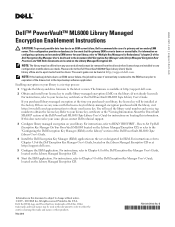 Dell PowerVault ML6010 Encryption Enablement Instructions