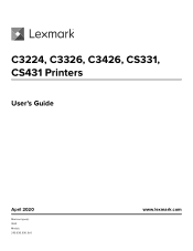 Lexmark C3326 Users Guide PDF