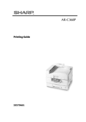 Sharp AR-C360P AR-C360P EFI Printing Guide
