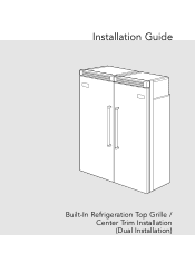 Viking FDFB5303R Center Trim Kit - Installation Instructions
