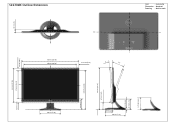 Dell S2230MX Outline Drawing