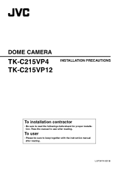 JVC TK-C215VP4U Instructions
